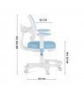 Junior 3.6 Blue swivel chair