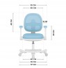Junior 3.6 Blue swivel chair