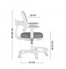 Junior 3.6 Grey swivel chair