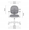 Junior 3.6 Grey swivel chair