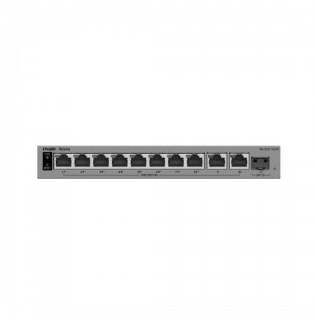 SWITCH POE RG-ES211GS-P 8-PORTOWY + 2X UPLINK + 1X SFP REYEE