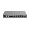 SWITCH POE RG-ES211GS-P 8-PORTOWY + 2X UPLINK + 1X SFP REYEE