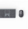 Hama U8173065 WKM-550 Multi Device Wireless Keyboard and Mouse Set with QWERTY Assist AI, Gray