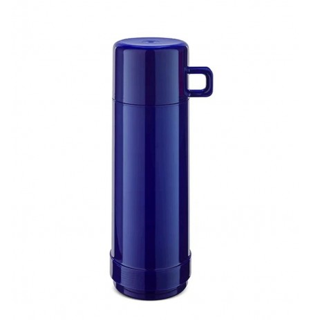 ROTPUNKT Glass-lined vacuum flask, 0.750 L capacity, hyperblue (navy blue)