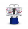 Bialetti Mini Express Kandinsky Moka pot Blue, Silver