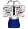 Bialetti Mini Express Kandinsky Moka pot Blue, Silver