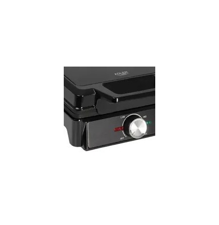 Adler AD 3088 black / Waffle maker / 2000 W / non-stick surface / 2 waffles 9×14,5 cm