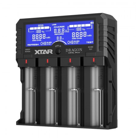 XTAR BATTERY CHARGER DRAGON LI-ION VP4L PLUS