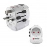 Hama  00223477 World Travel Pro Light USB-C USB-A PD 30W Travel AdapterUS-EU 6A 125-250V Bulk