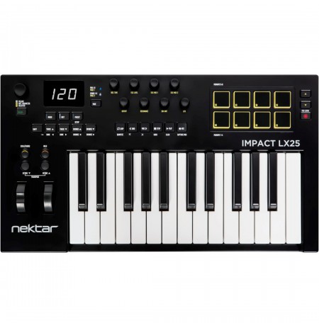 Nektar Impact LX 25 mkIII - MIDI keyboard 25 keys USB, black