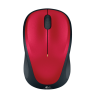 LOGITECH M235 Mouse optical wireless 2.4 GHz USB wireless receiver red