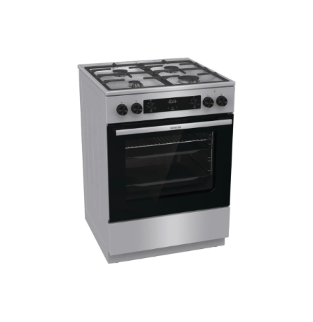 Gorenje GK6C4XF | Cooker | Hob type Gas | Oven type Electric | Stainless steel | Width 60 cm | Depth 60 cm | Grilling | Energy e