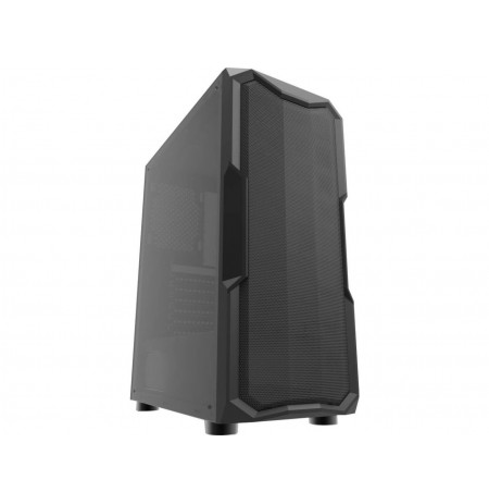 darkFlash Aquarius Mesh black ATX case without fans 3x USB-A transparent side without PSU