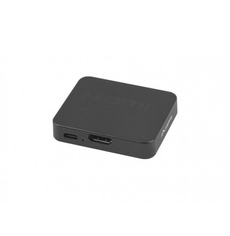 LANBERG VIDEO SPLITTER HDMI-daugiau 2X HDMI 4K + USB-C PORT BLACK