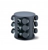 MAESTRO MR-1725-BLACK set of 12 spice containers