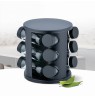 MAESTRO MR-1725-BLACK set of 12 spice containers