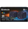 PC Speakers 2.0 DEFENDER J3 2.0 6W LED USB black