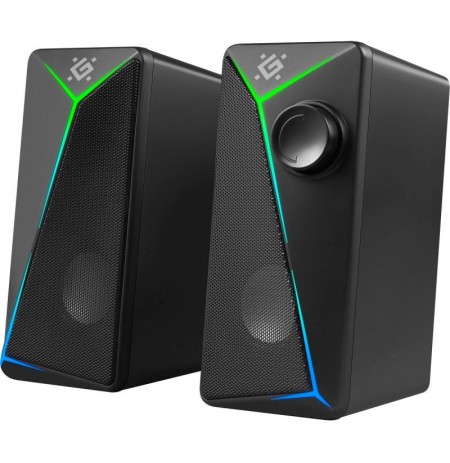 PC Speakers 2.0 DEFENDER J5 2.0 6W LED USB black