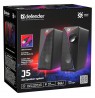 PC Speakers 2.0 DEFENDER J5 2.0 6W LED USB black