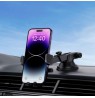Baseus UltraControl Pro clamp car phone holder with suction cup/hook for air vent - black