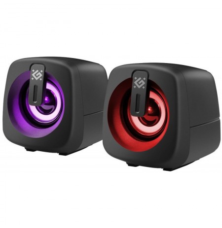 PC SPEAKERS DEFENDER J1 2.0 6W LED USB BLACK