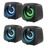 PC SPEAKERS DEFENDER J1 2.0 6W LED USB BLACK