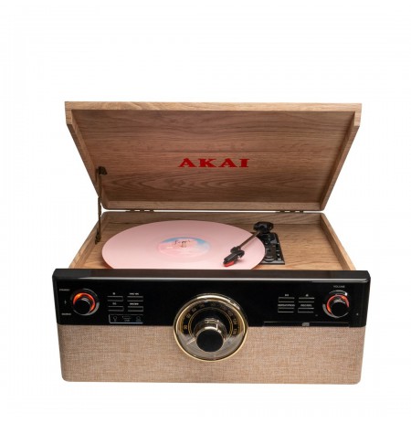 AKAI ATT-300CC turntable with CD and cassette player