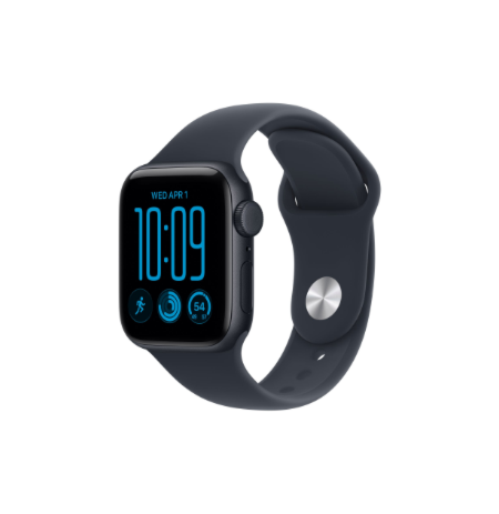 Apple Watch SE 3 GPS + Cellular 40mm Midnight Aluminium Case with Navy Blue Sport Band - S/M | Apple
