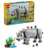 LEGO CREATOR 3 IN 1 31171 Wild Animals: Majestic Rhino with Birds
