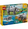 LEGO CREATOR 3 IN 1 31171 Wild Animals: Majestic Rhino with Birds