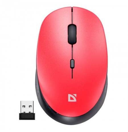 DEFENDER MOUSE AURIS MB-027 RF SILENT RED 52026