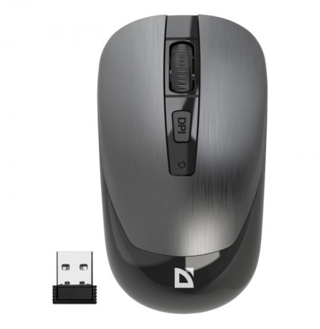 DEFENDER WIRELESS MOUSE WAVE SILVER 52993
