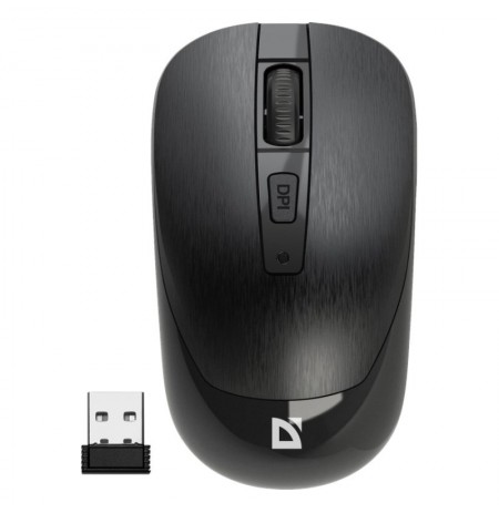DEFENDER WIRELESS MOUSE WAVE BLACK 52995