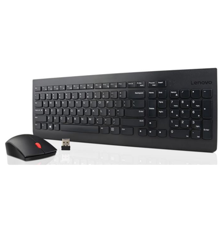 Lenovo 4X30M39487 Essential Keyboard and Mouse Combo,  Wireless, Yes, No, Black, Wireless connection