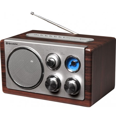 Medinė retro radija su USB Roadstar HRA-1345US/WD