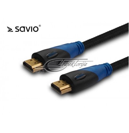 SAVIO HDMI CABLE 1,5M V1,4 3D NYLON A M -A M CL-02