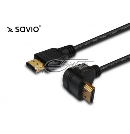 SAVIO HDMI CABLE 1,5M V1,4 ANGULAR A M-A M CL-04