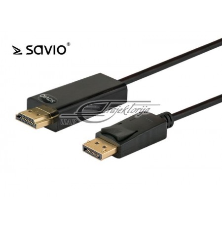 SAVIO CABLE 1,5M DISPLAYPORT M- HDMI A M CL-56