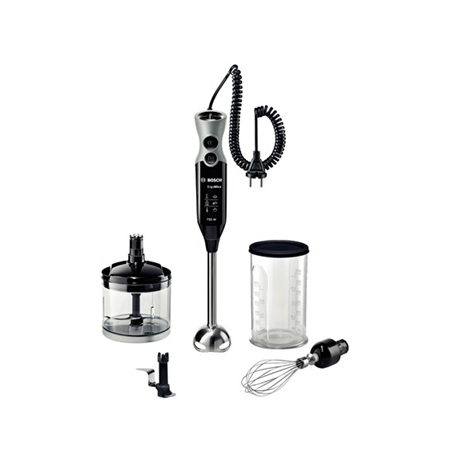 Bosch MSM67170 Hand blender Silent Motor & Low Vibration, Adjustable Speed, MixxoQuattro, 750 W, 1.5 m cord, Black