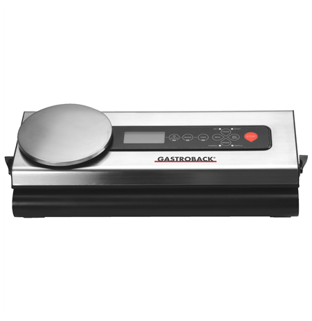 Gastroback Vacuum sealer with scale  46012 Stainless steel/ black, 110 W