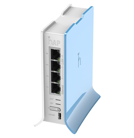MikroTik RB941-2nD-TC hAP Lite Access Point Wi-Fi, 802.11b/g/n, 2.4 GHz, Web-based management,