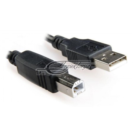USB 2.0 A-plug B-plug 10ft cable black color