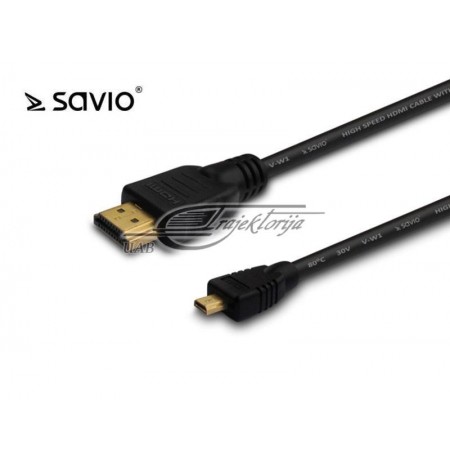 SAVIO MICRO HDMI CABLE 1M V1,4 A(M)-D MICRO CL-38