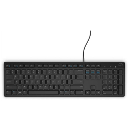 Dell KB216 Multimedia, Wired, Keyboard layout EN, English, Black, Numeric keypad