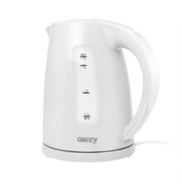 Camry | Kettle | CR 1255 | Standard | 2200 W | 1.7 L | Plastic | 360° rotational base | White