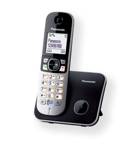 Telefonas bev. Panasonic KX-TG6811FXB