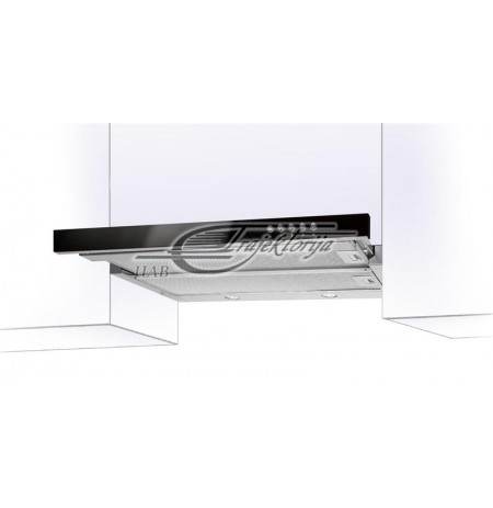 Telescopic hood AKPO WK-7 LIGHT GLASS 60 INOX-BLACK