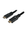 Logilink, CHA0020, 20m, Active, HDMI cable, type A male, - HDMI type A male, black. | Logilink | HDMI to HDMI | 20 m