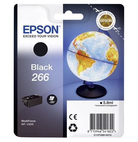 Epson 266 BK Ink Cartridge  Ink, Black