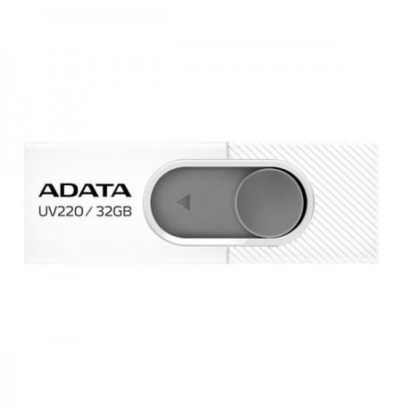 Adata Flash Drive UV220, 32GB, USB 3.0, white and grey